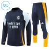 Real Madrid Trenings Collegegenser 2024-25 Kvart-Zip Navy - Barn